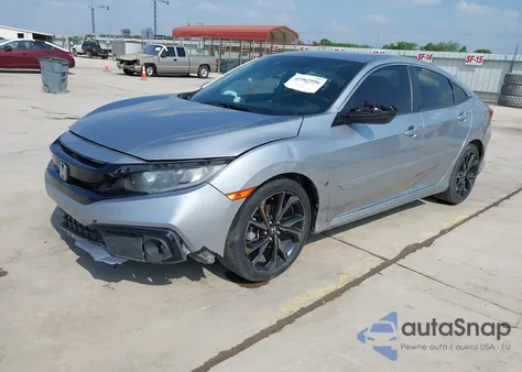 2019 Honda Civic Sport z USA, uszkodzony, nr VIN 19XFC2F82KE043548